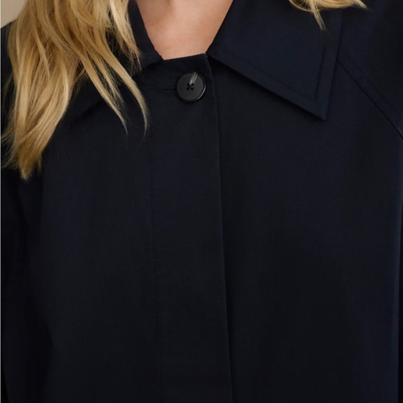 Jenni Kayne Leo Trench Coat Navy new nvr worn sz lrg! Won’t leave up long! - Picture 3 of 9